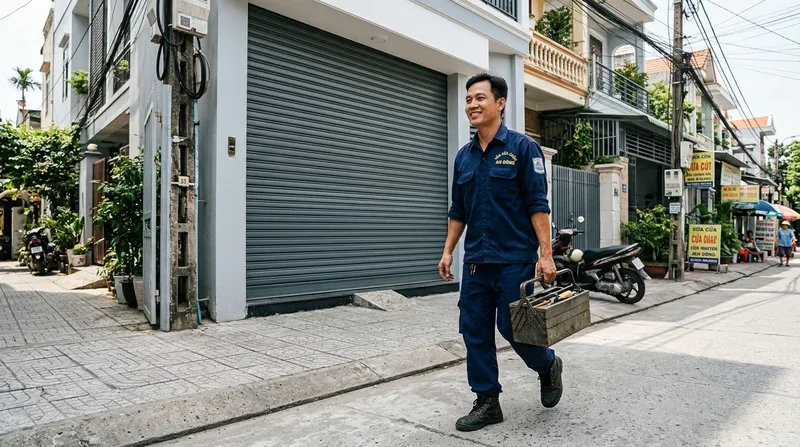 Dịch vụ sửa cửa cuốn phường An Đông uy tín, phục vụ 24/7