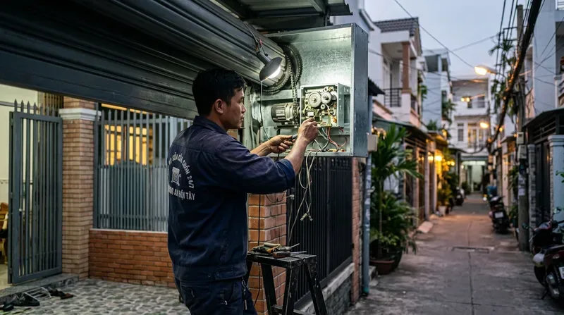 Dịch vụ sửa cửa cuốn phường An Hội Tây chuyên nghiệp, phục vụ 24/7