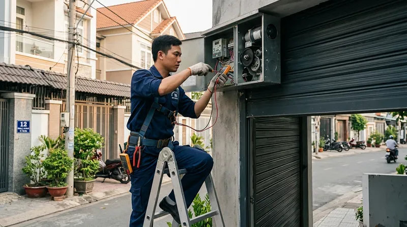 Dịch vụ sửa cửa cuốn phường An Khánh uy tín, phục vụ 24/7