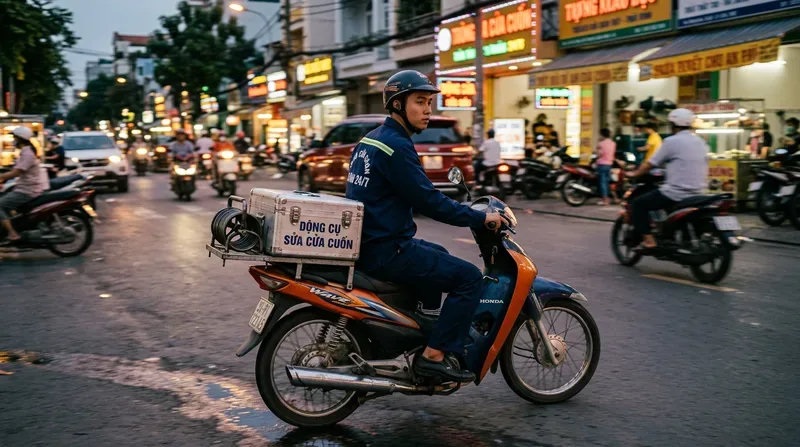 Dịch vụ sửa cửa cuốn phường An Phú cấp tốc 24/7