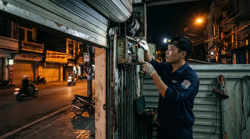 Dịch vụ sửa cửa cuốn phường Bình Tiên cấp tốc 24/7