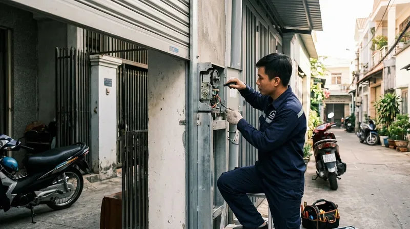 Dịch vụ sửa cửa cuốn phường Cát Lái uy tín, phục vụ 24/24