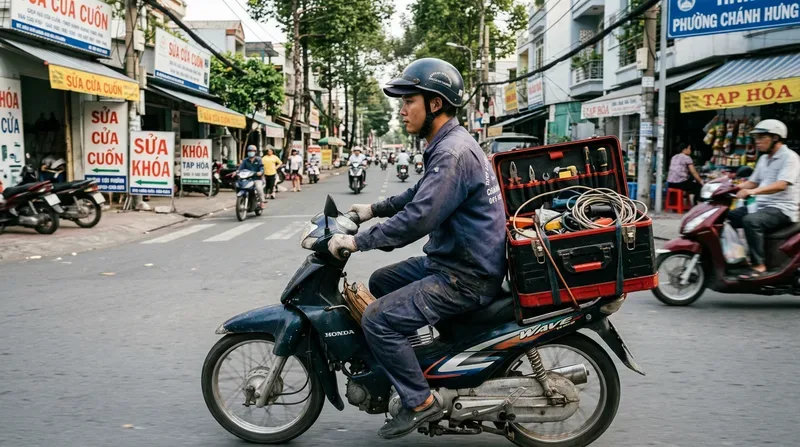Dịch vụ sửa cửa cuốn phường Chánh Hưng nhanh chóng, gọi là có mặt