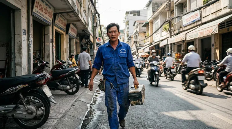 Dịch vụ sửa cửa cuốn phường Chợ Lớn uy tín, phục vụ 24/7