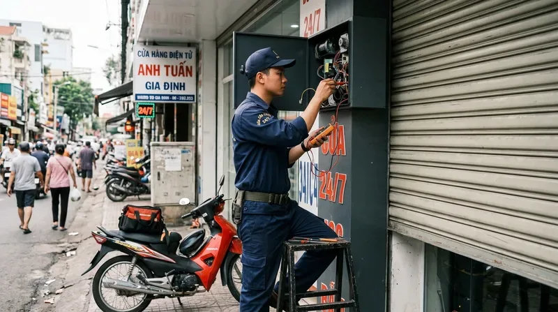 Dịch vụ sửa cửa cuốn phường Gia Định 24/7 uy tín, có mặt gấp