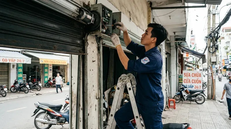 Dịch vụ sửa cửa cuốn phường Gò Vấp cấp tốc, chuyên nghiệp