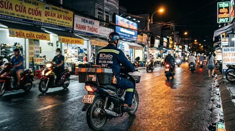 Dịch vụ sửa cửa cuốn phường Hạnh Thông cấp tốc 24/7