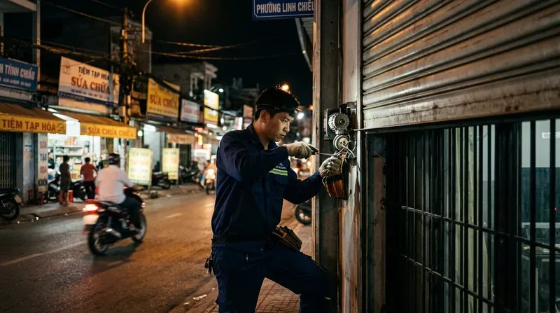 Dịch vụ sửa cửa cuốn phường Linh Chiểu uy tín, phục vụ 24/7