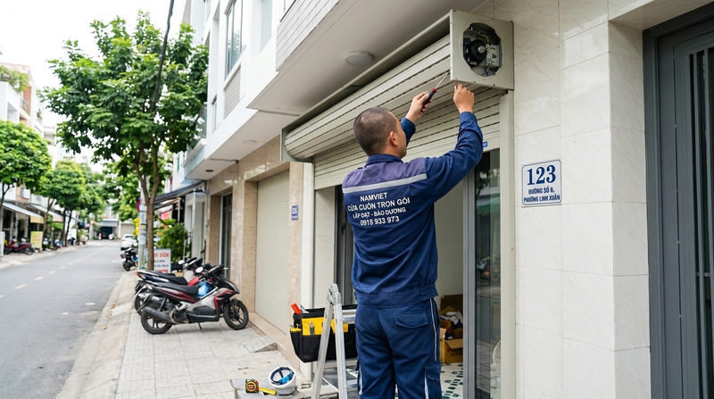 Dịch vụ sửa cửa cuốn phường Linh Xuân uy tín, hỗ trợ 24/24