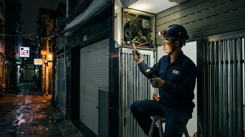 Dịch vụ sửa cửa cuốn phường Phú Định 24/24 - Có mặt sau 15 phút