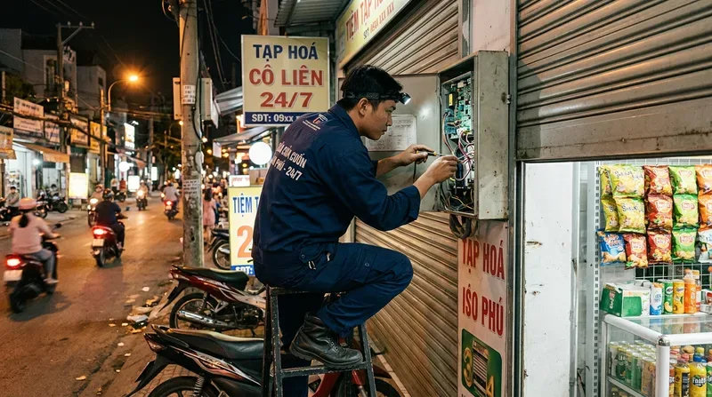 Dịch vụ sửa cửa cuốn phường Phú Trung uy tín, cấp tốc 24/7