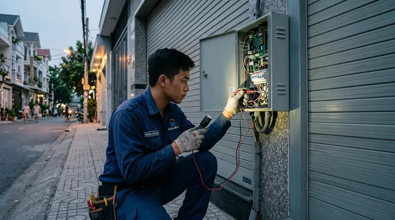 Dịch vụ sửa cửa cuốn phường Tam Phú uy tín, có mặt sau 15 phút