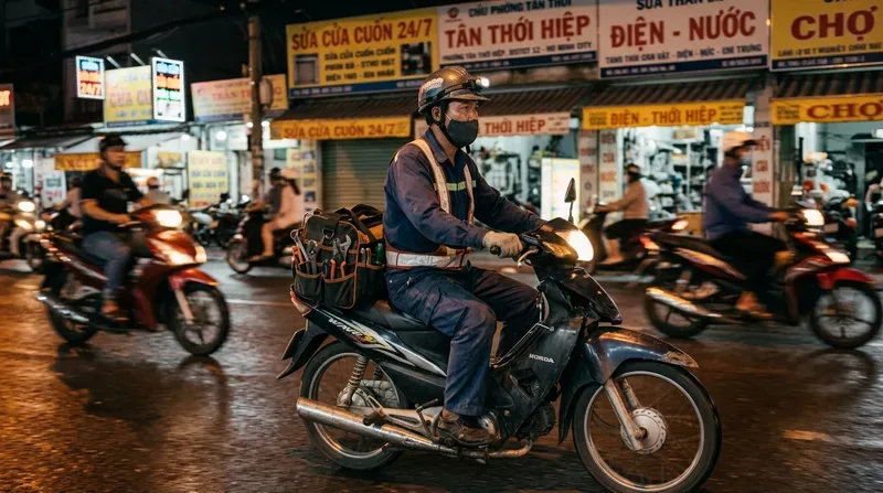 Dịch vụ sửa cửa cuốn phường Tân Thới Hiệp cấp tốc 24/7