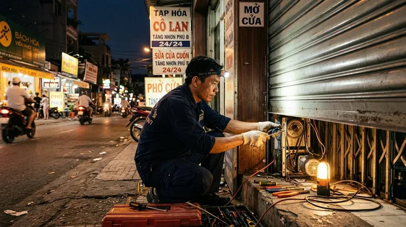 Dịch Vụ Sửa Cửa Cuốn Phường Tăng Nhơn Phú B Cấp Tốc 24/24