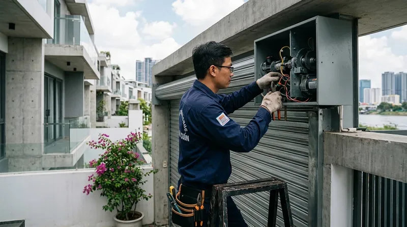Dịch vụ sửa cửa cuốn phường Thủ Thiêm uy tín, có mặt sau 15 phút