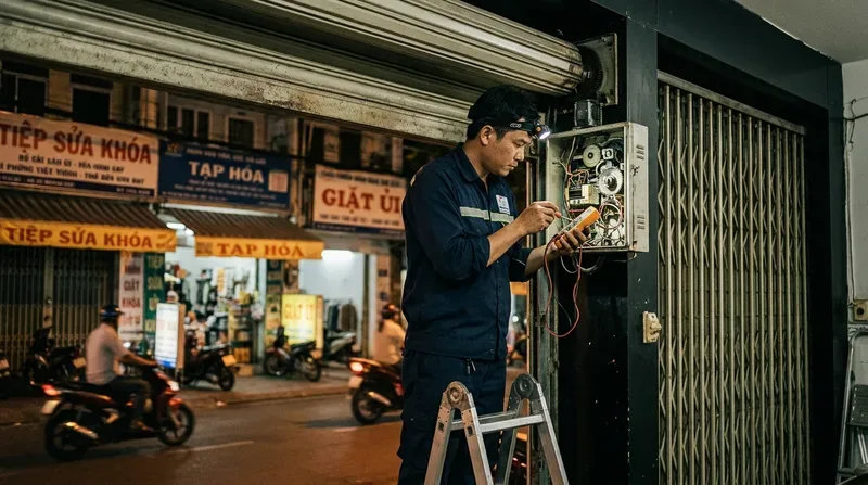 Dịch vụ sửa cửa cuốn phường Vườn Lài uy tín, phục vụ 24/7