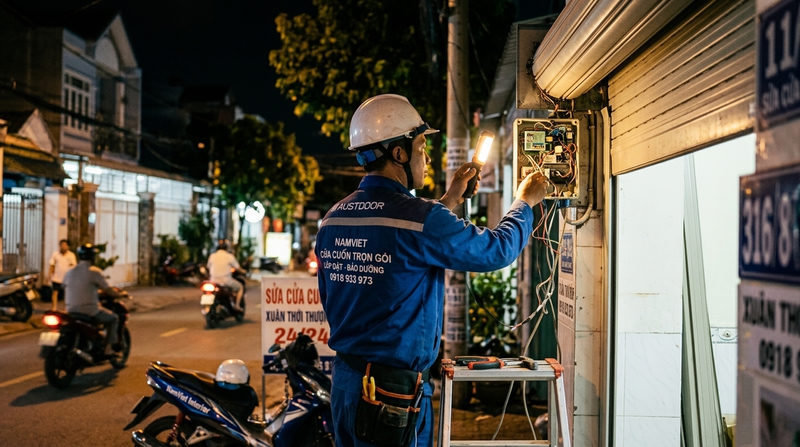 Dịch vụ sửa cửa cuốn xã Xuân Thới Thượng 24/24 uy tín