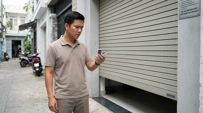 Khi nào bắt buộc phải reset và đổi mã cửa cuốn?