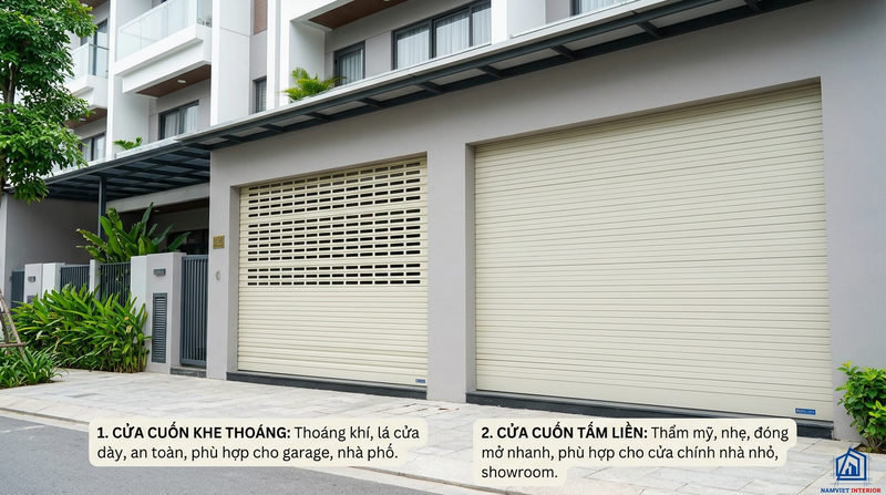 Kinh nghiệm mua cửa cuốn không bị hớ: Chọn đúng loại cửa