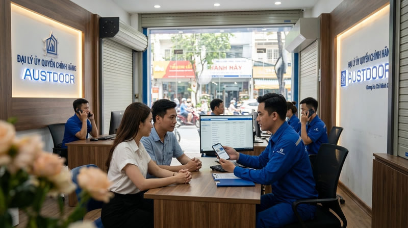 Mua cửa cuốn Austdoor ở đâu uy tín TPHCM? Báo giá liền tư vấn 24/7