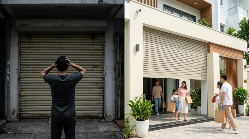Nỗi Ám Ảnh Của Chủ Nhà Phố & Giải Pháp Từ Cửa Cuốn Austdoor