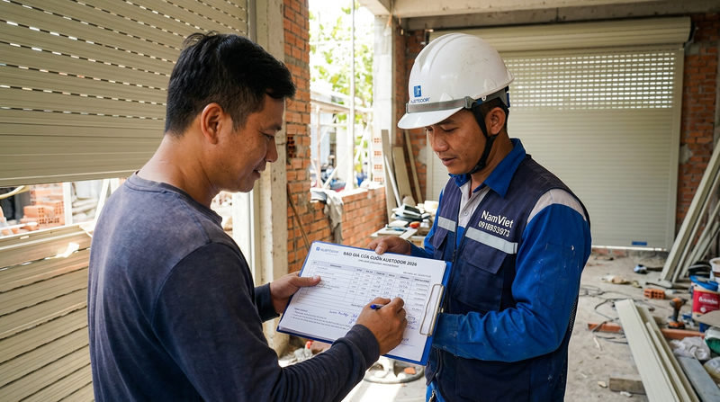 Báo giá cửa cuốn Austdoor 2026 chi tiết (Cam kết không phí ẩn)