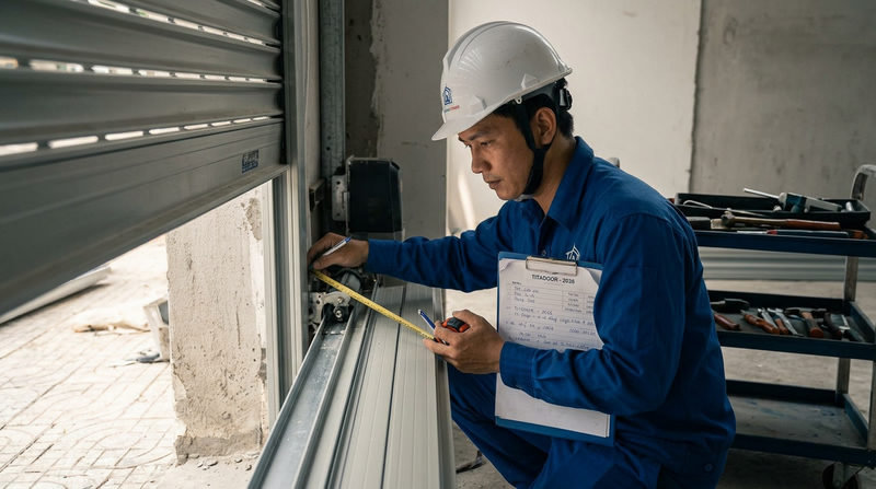 Báo giá thi công cửa cuốn Titadoor TPHCM 2026 trọn gói