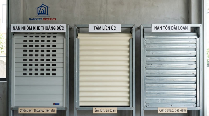 Các dòng cửa cuốn phổ biến phù hợp cho nhà phố và mặt bằng kinh doanh