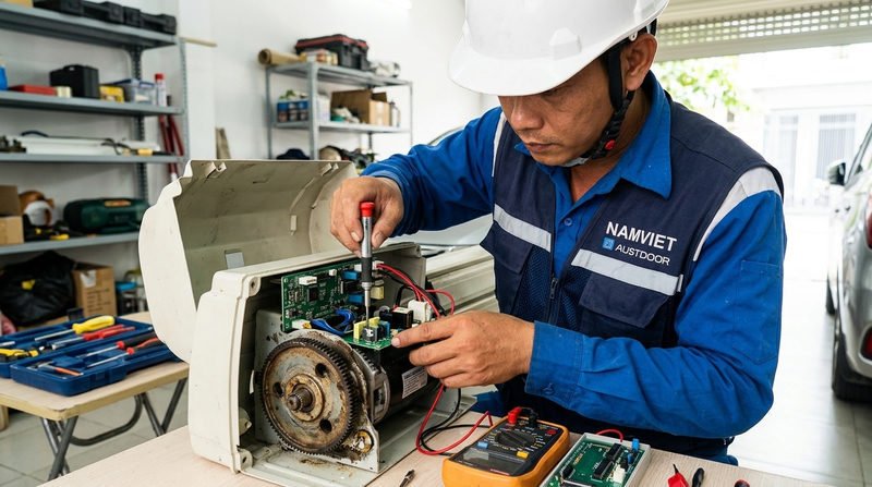Các lỗi cửa cuốn phổ biến chúng tôi nhận xử lý tận nơi