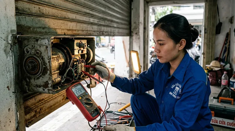 Các lỗi cửa cuốn phổ biến chúng tôi nhận xử lý tận nơi
