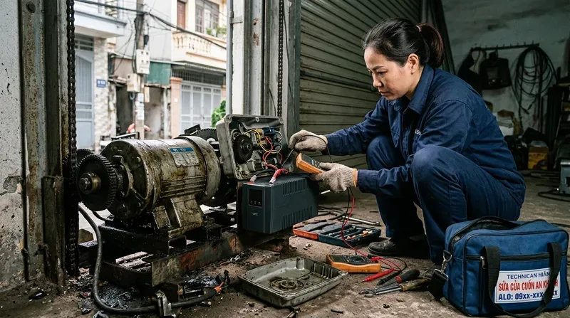 Các lỗi cửa cuốn phổ biến nhận sửa chữa tận nơi