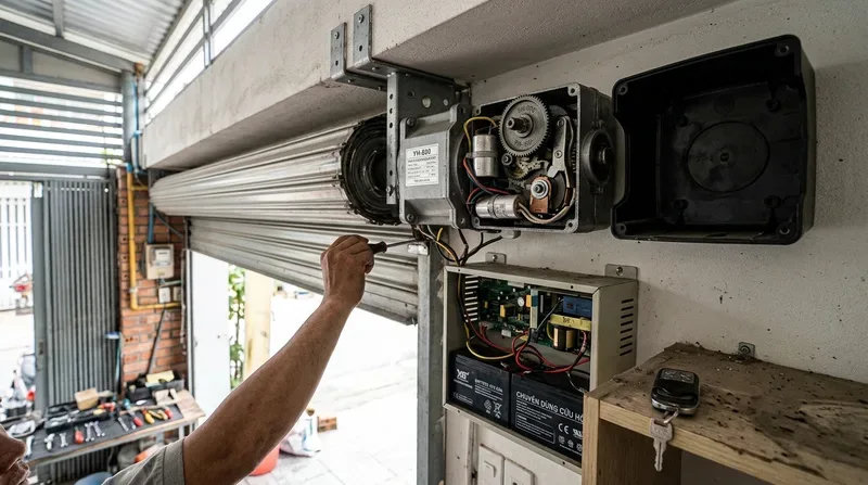 Các lỗi cửa cuốn thường gặp và cách tự khắc phục tạm thời