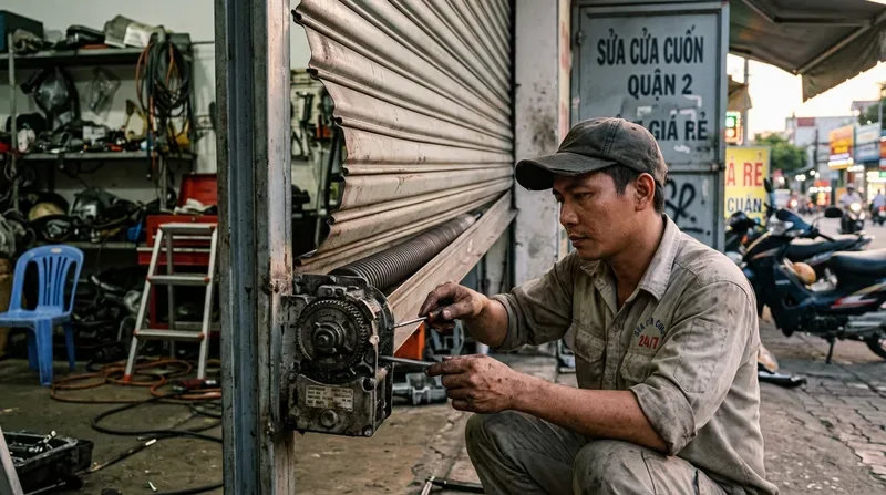 Các lỗi cửa cuốn thường gặp và cách tự xử lý tạm thời