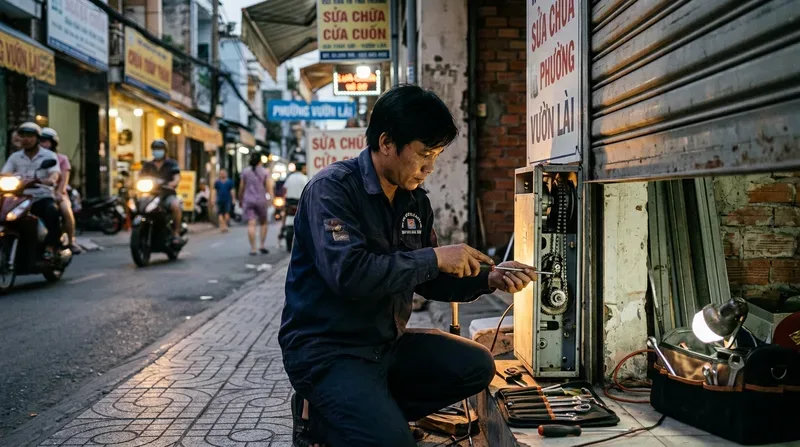 Các lỗi cửa cuốn thường gặp và hướng dẫn xử lý tạm thời