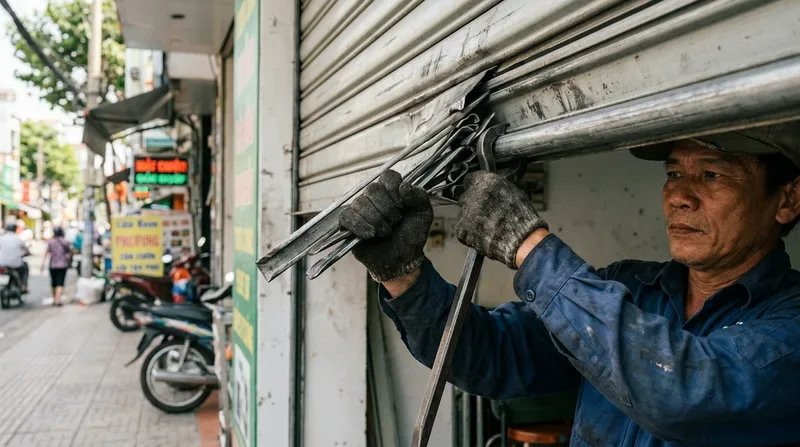 Các lỗi phổ biến cần gọi thợ sửa cửa cuốn tại nhà ngay