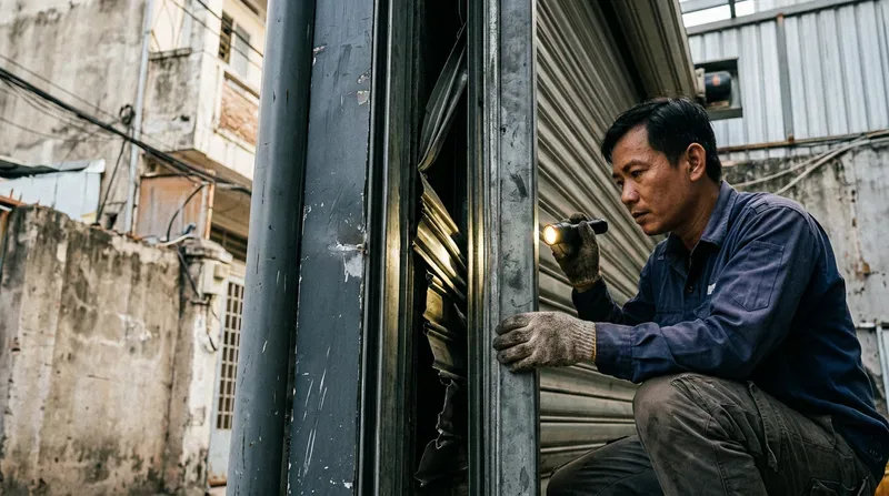 Các lỗi phổ biến cần gọi thợ sửa cửa cuốn tại nhà Bình Khánh