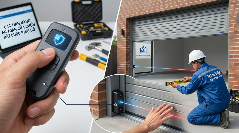 Các tính năng an toàn cửa cuốn bắt buộc phải có