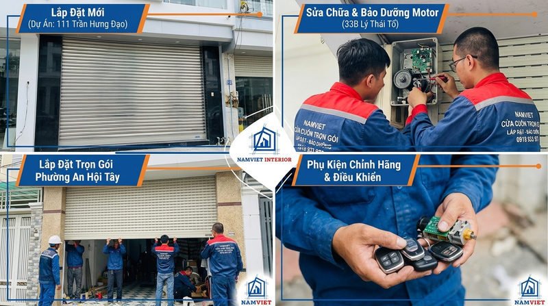 Chi tiết các dịch vụ cửa cuốn phường An Hội Tây cung cấp