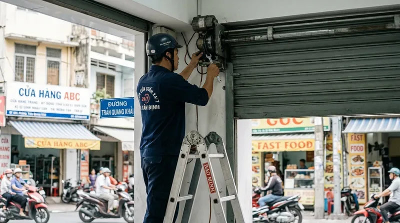 Chi tiết các dịch vụ cửa cuốn phường Tân Định chuyên nghiệp