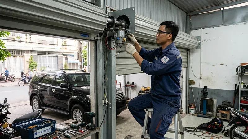 Dịch vụ lắp đặt và sửa cửa cuốn phường Phú Thuận trọn gói