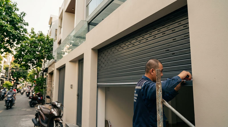 Kích thước cửa cuốn chuẩn cho nhà phố hiện nay là bao nhiêu?