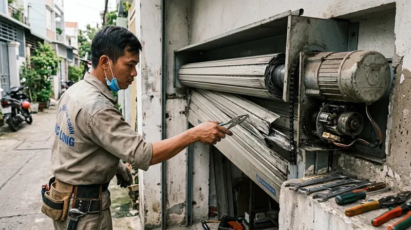 Nhận biết các lỗi cửa cuốn phổ biến cần thợ can thiệp