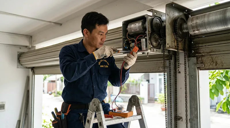 Nhận xử lý triệt để các lỗi cửa cuốn phổ biến tại nhà