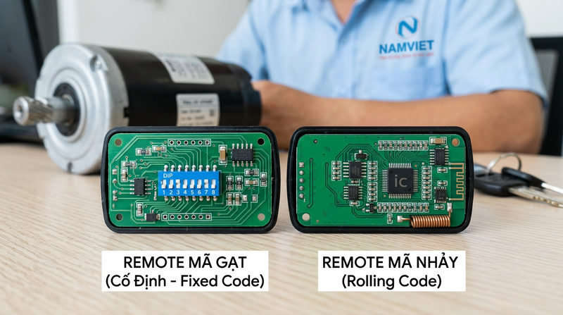 Phân biệt các loại remote cửa cuốn trước khi cài đặt