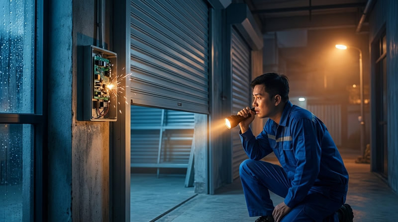Tại sao cửa cuốn tự động đóng/mở khi không có người điều khiển?