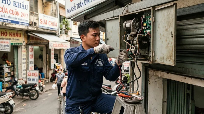 Tổng hợp các dịch vụ cửa cuốn phường Cô Giang trọn gói