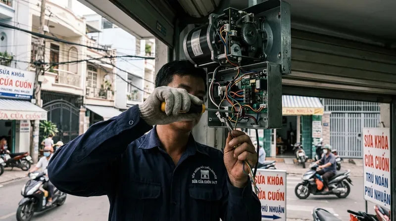 Tổng hợp các lỗi cửa cuốn phổ biến chúng tôi nhận sửa chữa