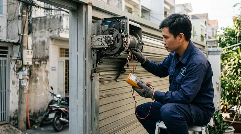 Tổng hợp các lỗi cửa cuốn phổ biến và cách xử lý tạm thời