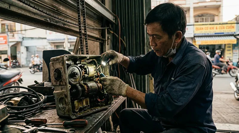 Tổng hợp các lỗi cửa cuốn thường gặp và nhận khắc phục