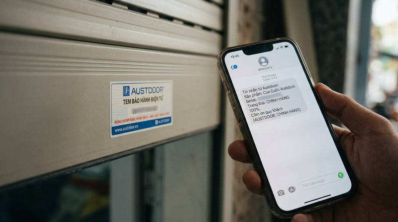 3 Cách nhận biết cửa cuốn Austdoor chính hãng 100% tránh hàng nhái